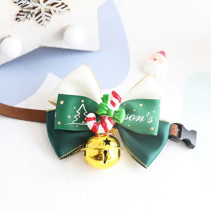 Christmas Pet Collar Bow Tie